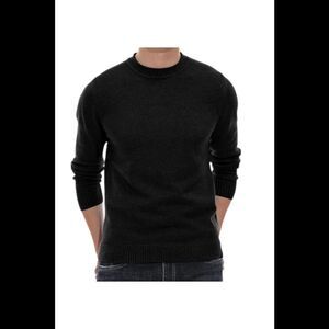 Sailwind Men's Crewneck Sweater Soft Casual Black